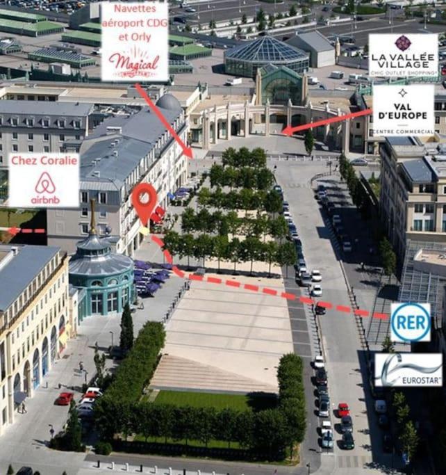 Disneyland Paris 70M² Face Parc, Place Ariane セリ エクステリア 写真